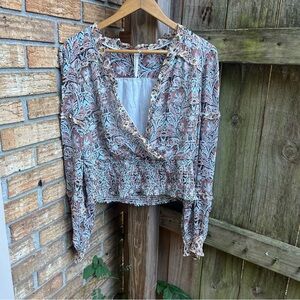 Anthropologie Multicolor Floral Blouse